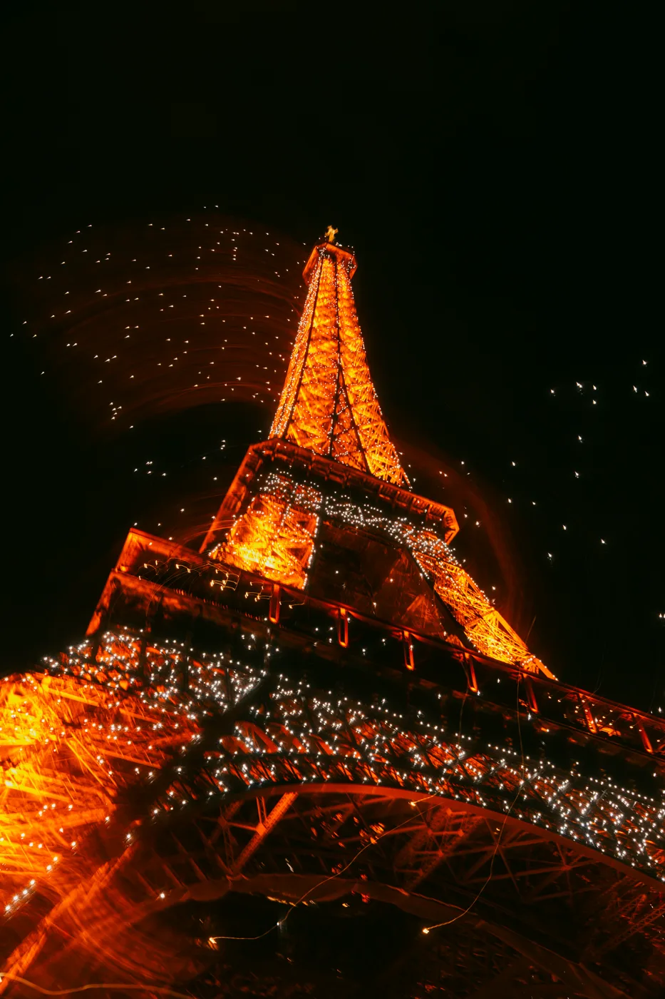 The Eiffel Tower at night